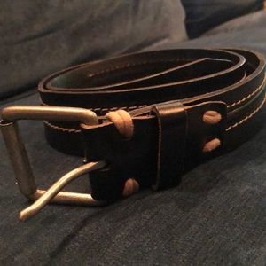 Mans Lucky leather belt